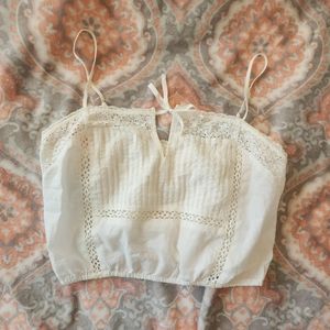 White ribbon Aeropostale Top